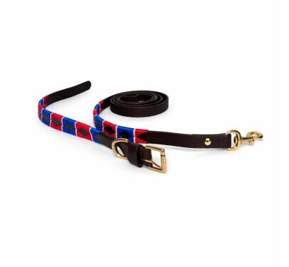 Brown leather dog collar and lead set by Barkley Pet